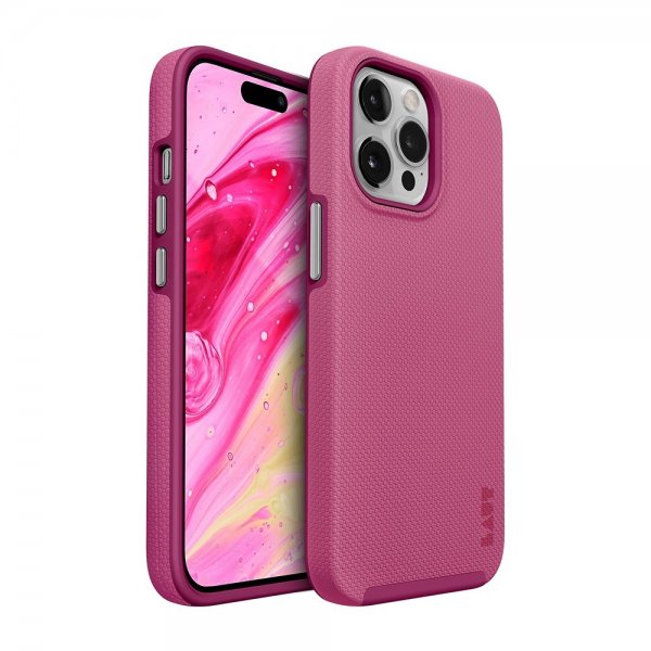 LAUT iPhone 14 Pro Max Skal Shield Bubblegum Pink