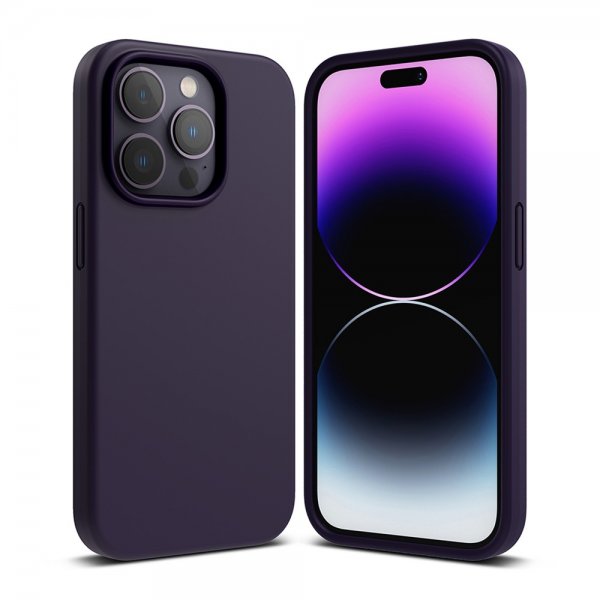 Ringke iPhone 14 Pro Max Skal Silicone Deep Purple