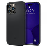 Spigen iPhone 14 Pro Max Skal Silicone Fit MagFit Svart