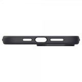 Spigen iPhone 14 Pro Max Skal Silicone Fit MagFit Svart
