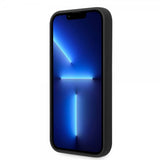 Guess iPhone 14 Pro Max Skal Silicone Metal Plate MagSafe Svart