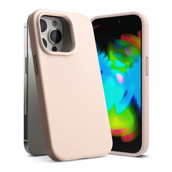 Ringke iPhone 14 Pro Max Skal Silicone Pink Sand