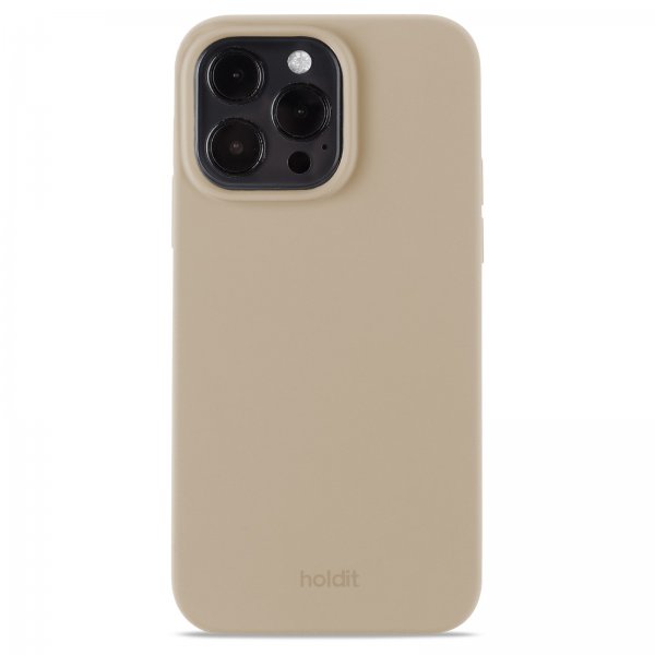 holdit iPhone 14 Pro Max Skal Silikon Latte Beige