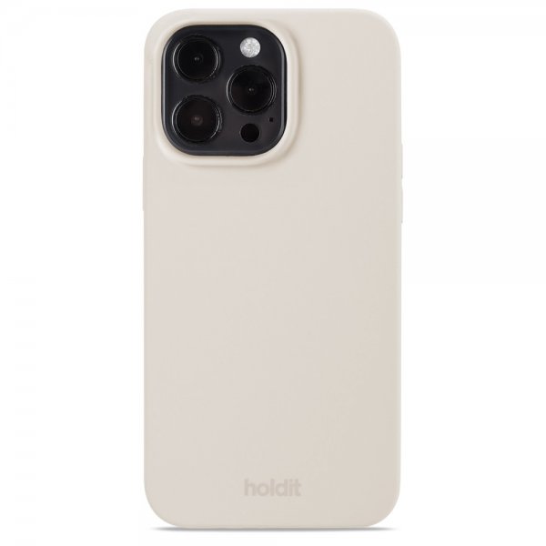holdit iPhone 14 Pro Max Skal Silikon Light Beige