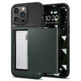 Spigen iPhone 14 Pro Max Skal Slim Armor CS Abyss Green