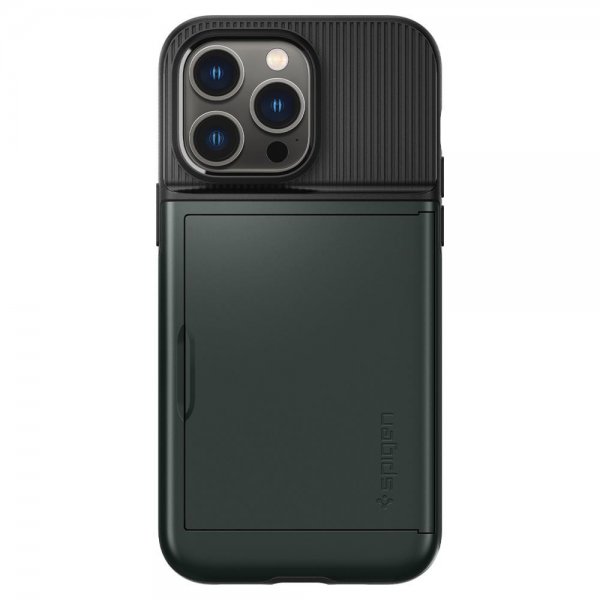Spigen iPhone 14 Pro Max Skal Slim Armor CS Abyss Green