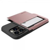 Spigen iPhone 14 Pro Max Skal Slim Armor CS Rose Gold