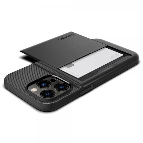 Spigen iPhone 14 Pro Max Skal Slim Armor CS Svart