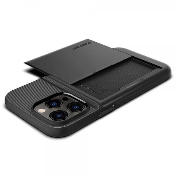 Spigen iPhone 14 Pro Max Skal Slim Armor CS Svart