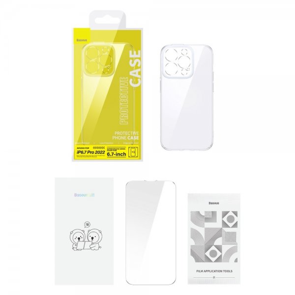 Baseus iPhone 14 Pro Max Skal Super Ceramic Series Transparent