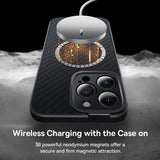 Baseus iPhone 14 Pro Max Skal Synthetic Fiber MagSafe Svart