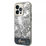 Guess iPhone 14 Pro Max Skal Toile de Jouy Grå