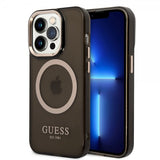 Guess iPhone 14 Pro Max Skal Translucent MagSafe Svart