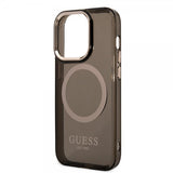 Guess iPhone 14 Pro Max Skal Translucent MagSafe Svart