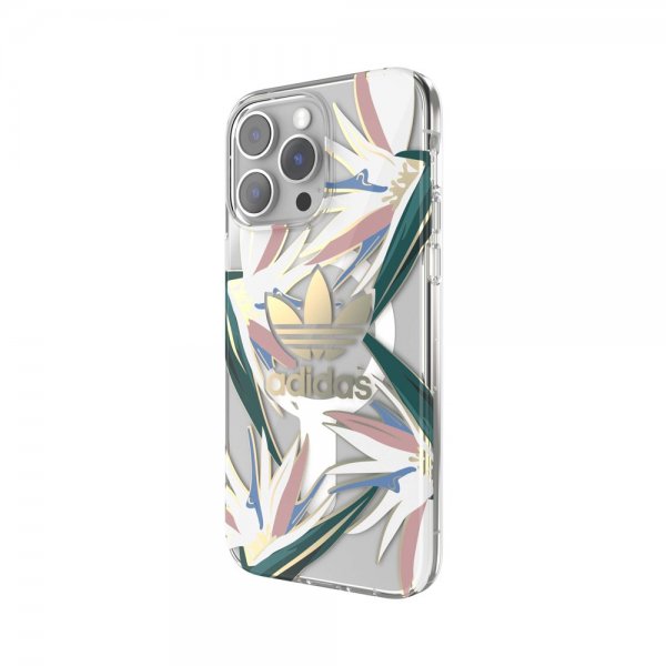 Adidas iPhone 14 Pro Max Skal Trefoil Clear Case MagSafe Gold