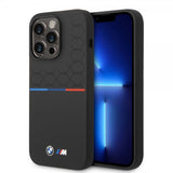 BMW iPhone 14 Pro Max Skal Tricolor Line & Logo Svart