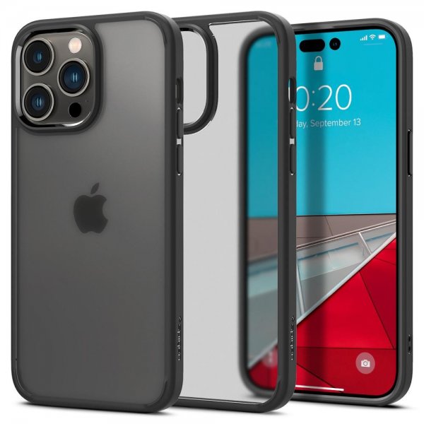 Spigen iPhone 14 Pro Max Skal Ultra Hybrid Frost Black