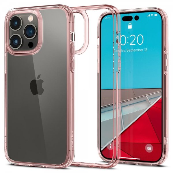 Spigen iPhone 14 Pro Max Skal Ultra Hybrid Rose Crystal