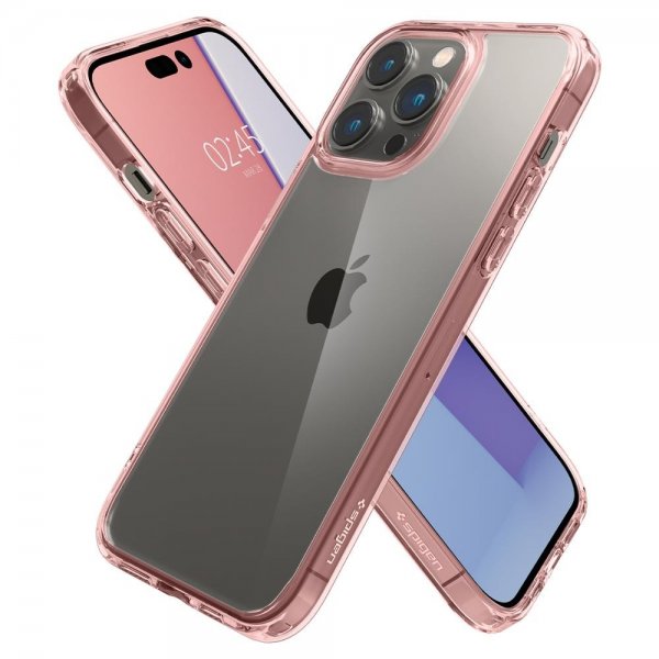 Spigen iPhone 14 Pro Max Skal Ultra Hybrid Rose Crystal