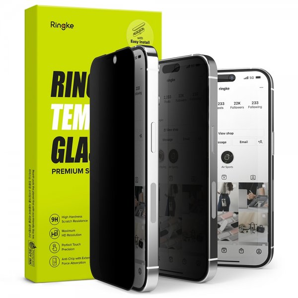 Ringke iPhone 14 Pro Max Skärmskydd Privacy Glass