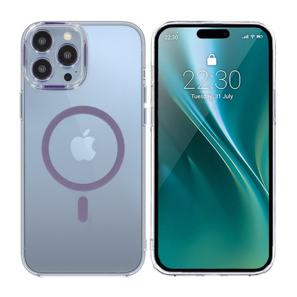 iPhone 14 Pro Max Skal TPU MagSafe Lila