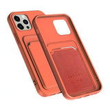 iPhone 14 Pro Skal Korthållare Orange