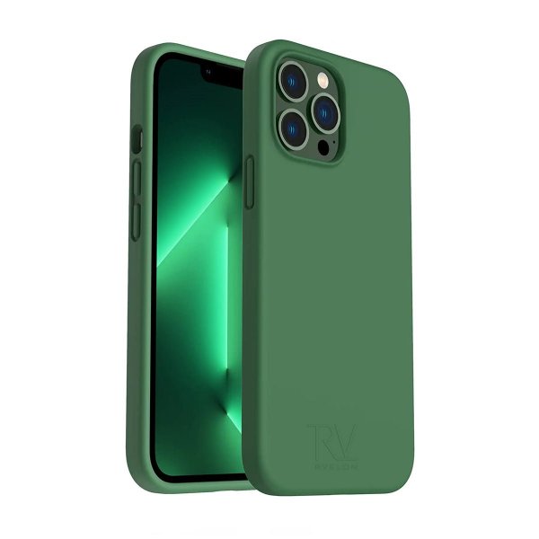 Rvelon iPhone 14 Pro Skal Silikon Grön