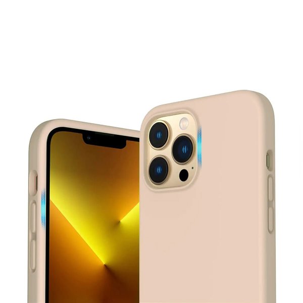 Rvelon iPhone 14 Pro Skal Silikon MagSafe Beige