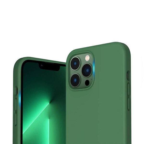 Rvelon iPhone 14 Pro Skal Silikon MagSafe Grön
