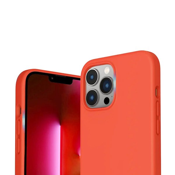Rvelon iPhone 14 Pro Skal Silikon MagSafe Rosa