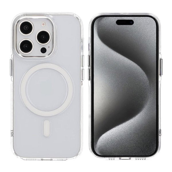 Rvelon iPhone 14 Pro Skal Kamerasarg MagSafe Transparent