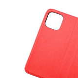 Rvelon iPhone 14 Pro Fodral Äkta läder Kortfack Röd