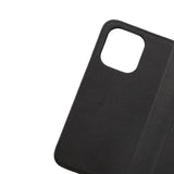 Rvelon iPhone 14 Pro Fodral Äkta läder Kortfack Svart