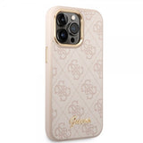 Guess iPhone 14 Pro Skal 4G Logo Rosa