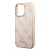 Guess iPhone 14 Pro Skal 4G Logo Rosa