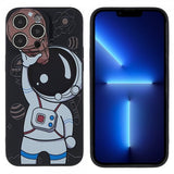 iPhone 14 Pro Skal Astronaut Svart Brun