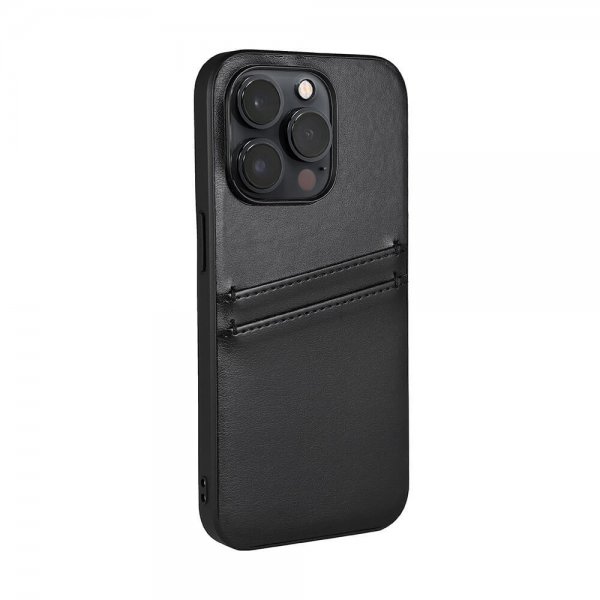 Buffalo iPhone 14 Pro Skal Backcover with Card Slots Svart
