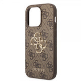 Guess iPhone 14 Pro Skal Big Metal Logo Brun