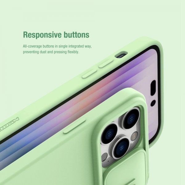 Nillkin iPhone 14 Pro Skal CamShield Silky MagSafe Grön