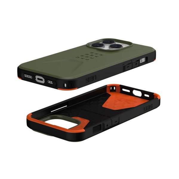 Urban Armor Gear (UAG) iPhone 14 Pro Skal Civilian Olive