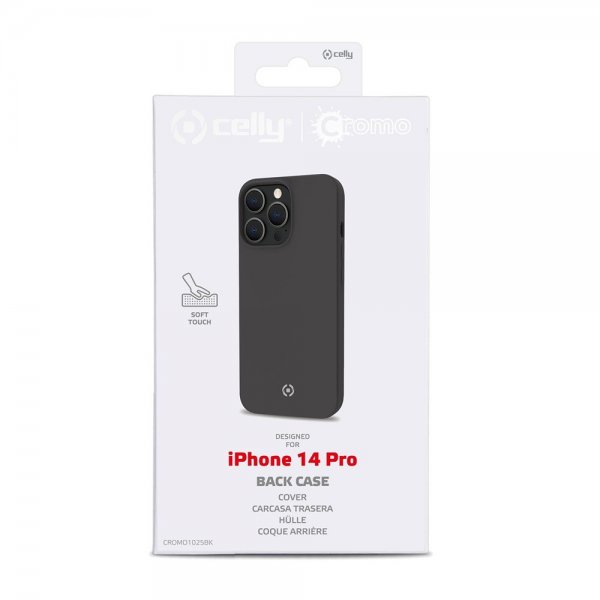 Celly iPhone 14 Pro Skal CROMO Svart