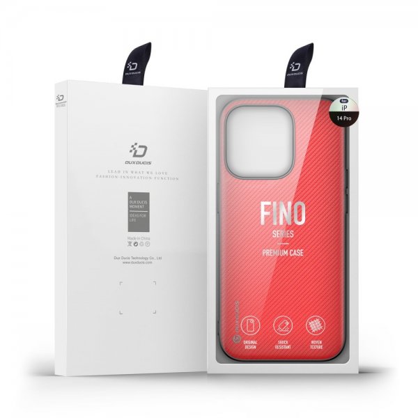 Dux Ducis iPhone 14 Pro Skal FINO Series Röd