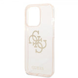 Guess iPhone 14 Pro Skal Full Glitter Guld