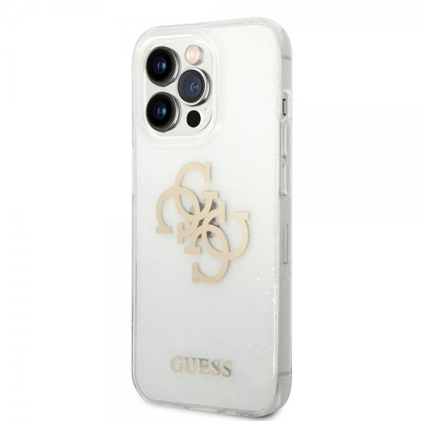 Guess iPhone 14 Pro Skal Full Glitter Transparent