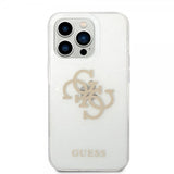 Guess iPhone 14 Pro Skal Full Glitter Transparent