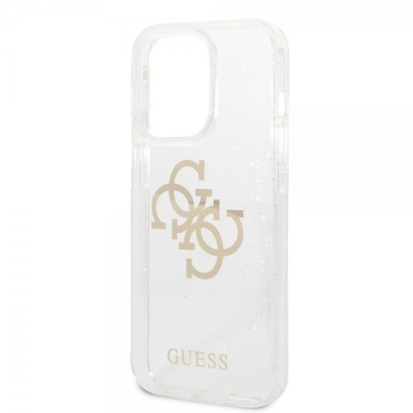 Guess iPhone 14 Pro Skal Full Glitter Transparent