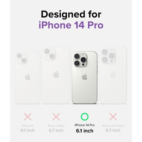 Ringke iPhone 14 Pro Skal Fusion Magnetic Matte Clear