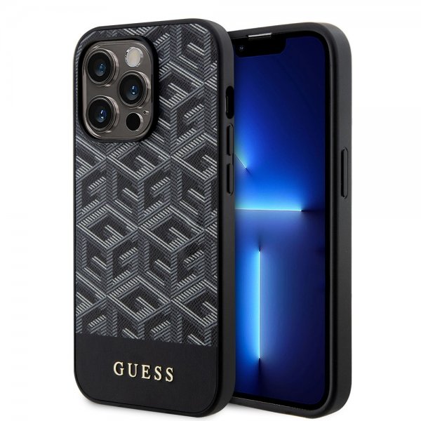 Guess iPhone 14 Pro Skal G Cube MagSafe Svart