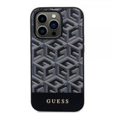 Guess iPhone 14 Pro Skal G Cube MagSafe Svart