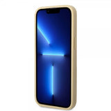 Guess iPhone 14 Pro Skal Glitter Flakes Metal Logo Guld